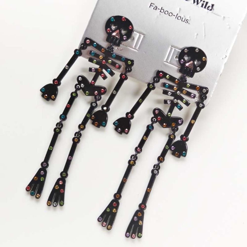 Sugarfix Colorful Skeleton Earrings